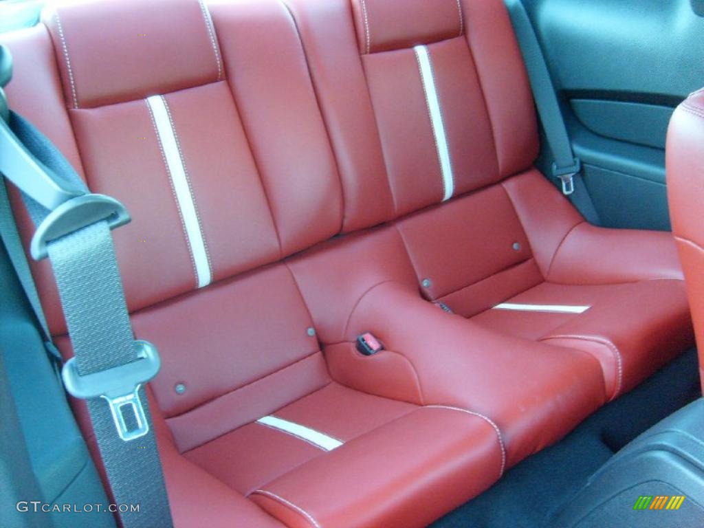 Brick Red Interior 2010 Ford Mustang GT Premium Coupe Photo #39905795