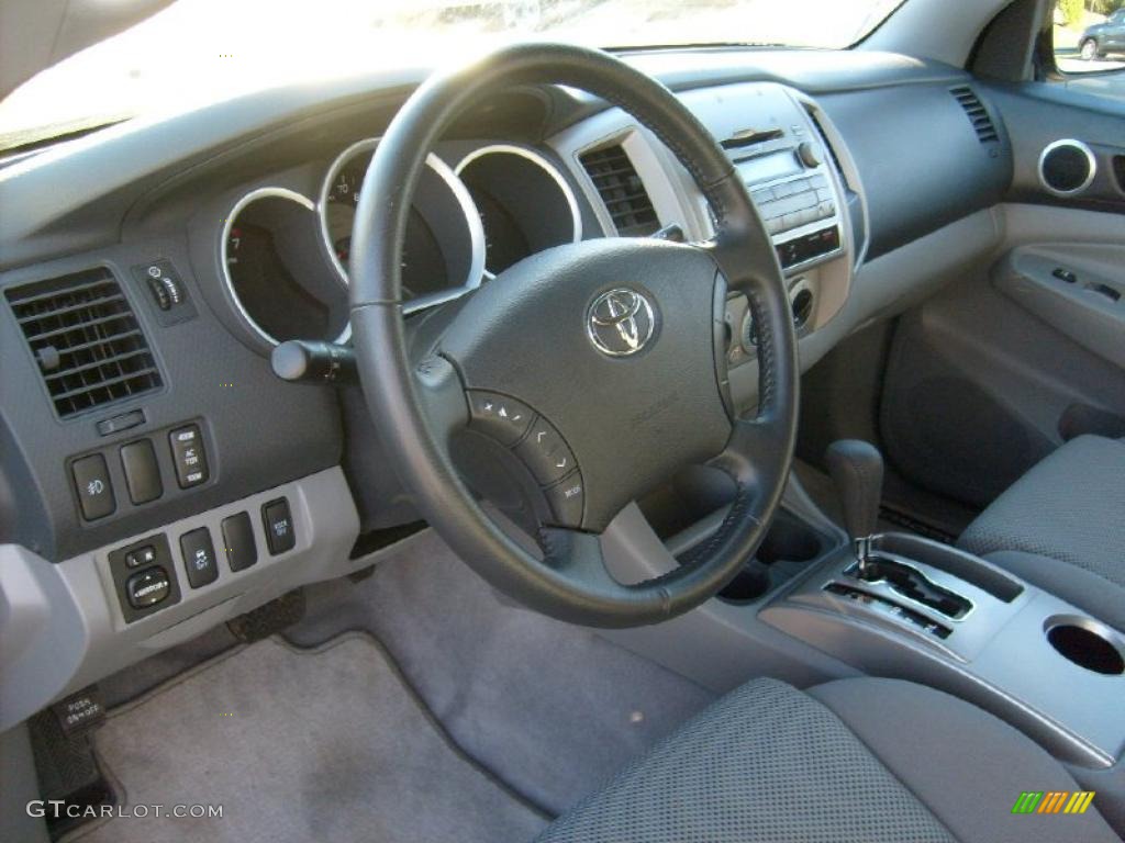 Graphite Gray Interior 2011 Toyota Tacoma V6 TRD Sport Double Cab 4x4 Photo #39906071