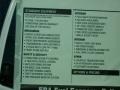 2011 Chevrolet Express 3500 Cargo Van Window Sticker