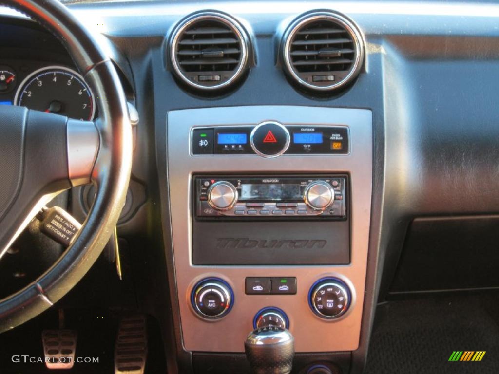 2008 Tiburon SE - Quicksilver / SE Red Leather/Black Sport Grip photo #16