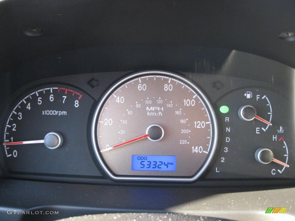 2008 Hyundai Elantra GLS Sedan Gauges Photo #39908123