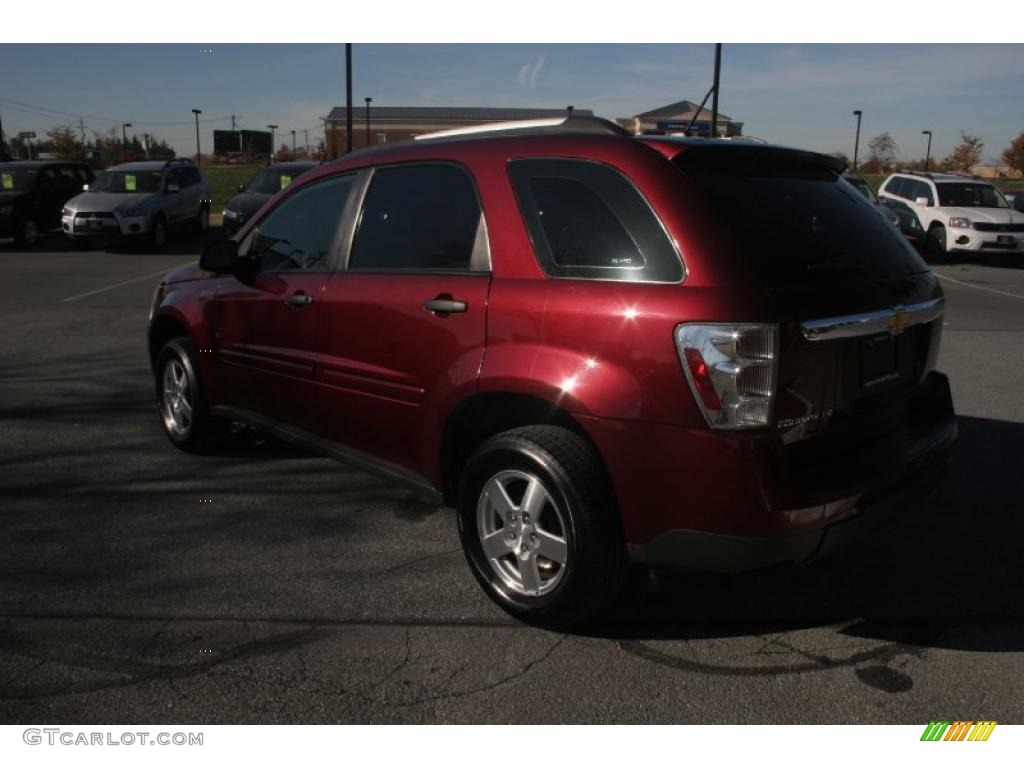 2007 Equinox LS - Deep Ruby Metallic / Dark Gray photo #3