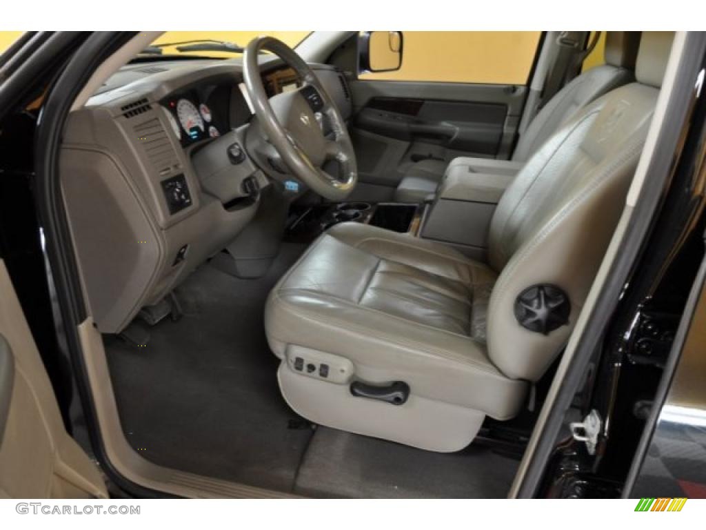 Khaki Interior 2008 Dodge Ram 2500 Laramie Mega Cab 4x4