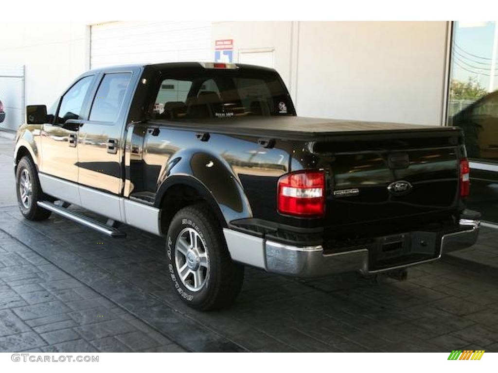 2006 F150 XLT SuperCrew - Black / Medium/Dark Flint photo #3