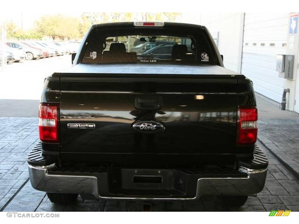 2006 F150 XLT SuperCrew - Black / Medium/Dark Flint photo #9