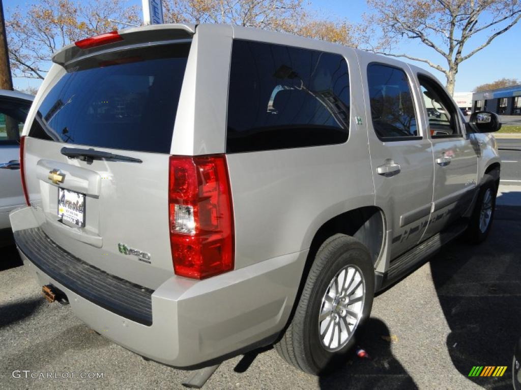 2009 Tahoe Hybrid 4x4 - Silver Birch Metallic / Ebony photo #5