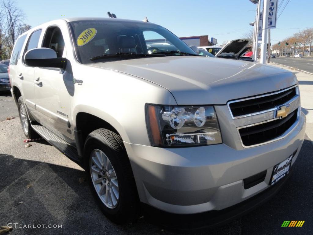 2009 Tahoe Hybrid 4x4 - Silver Birch Metallic / Ebony photo #6