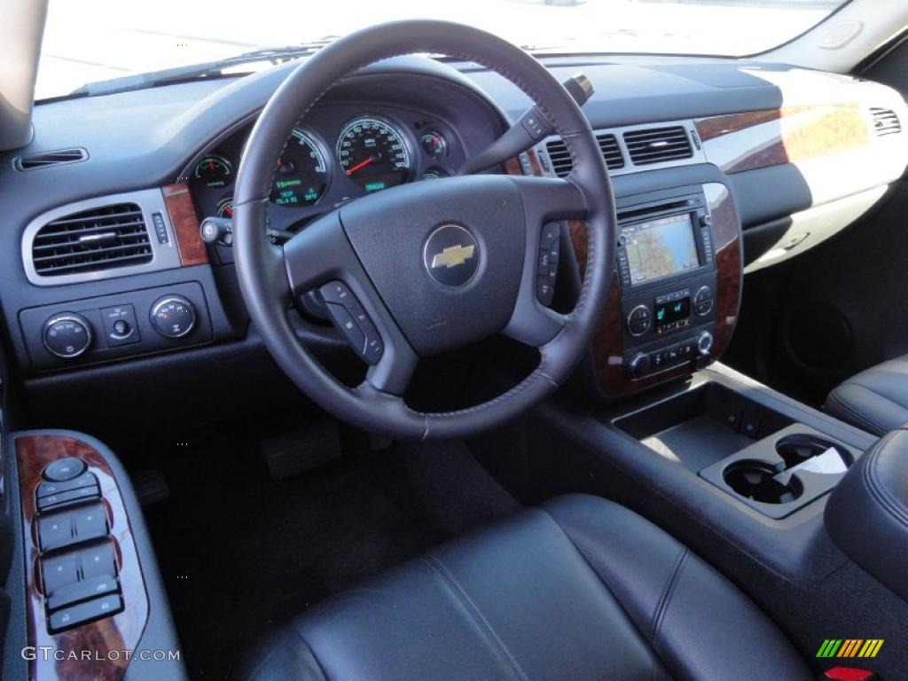 Ebony Interior 2009 Chevrolet Tahoe Hybrid 4x4 Photo #39912127