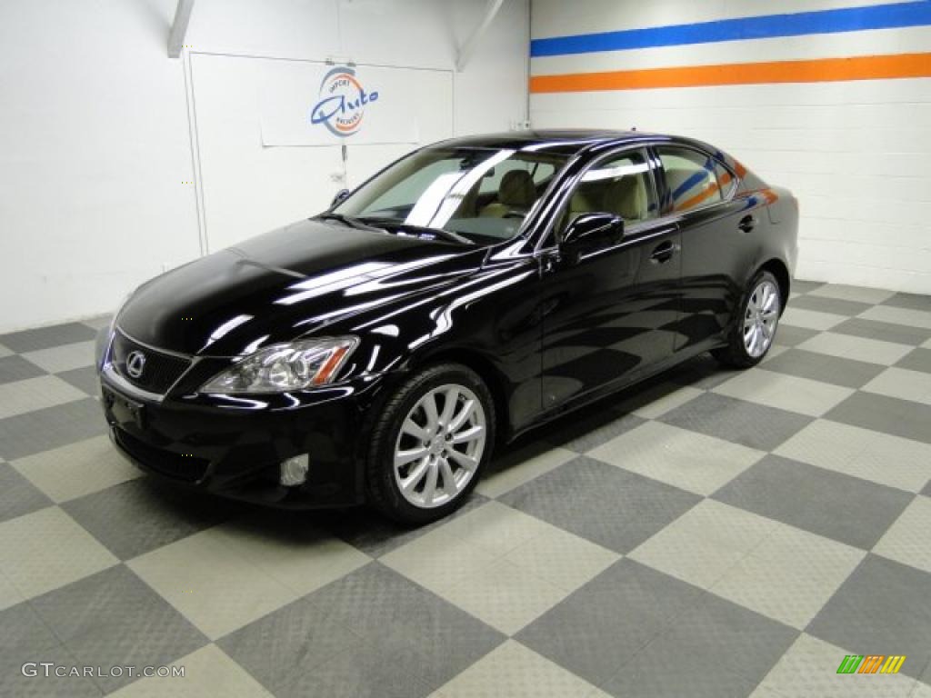 2007 IS 250 AWD - Obsidian Black / Cashmere photo #8