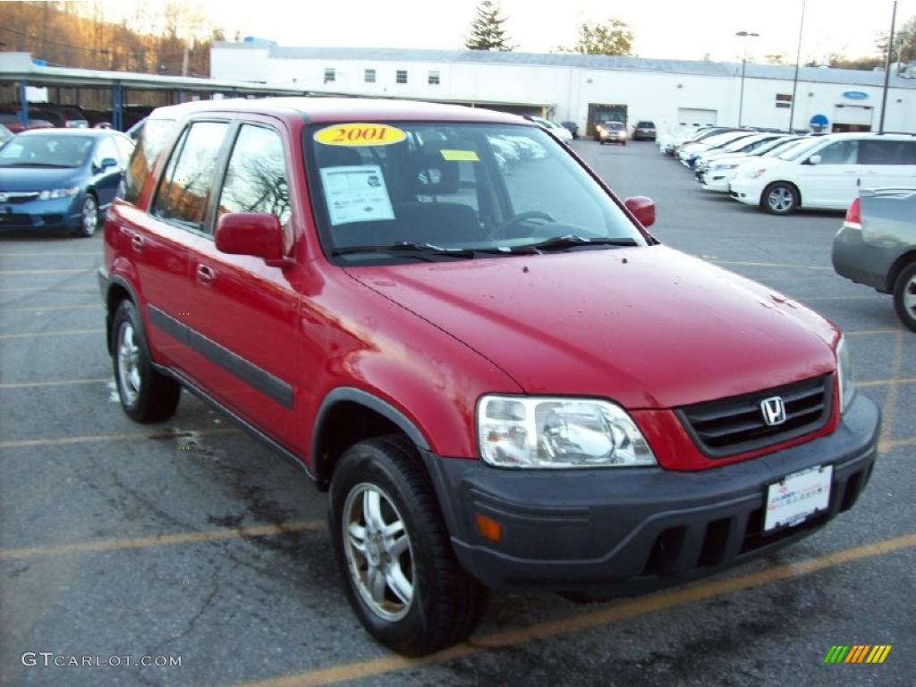 2001 CR-V EX 4WD - Milano Red / Dark Gray photo #1