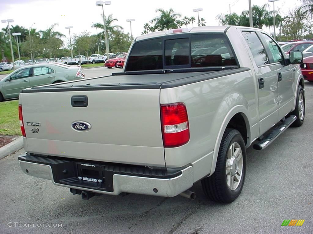 2006 F150 Lariat SuperCrew - Smokestone Metallic / Tan photo #3