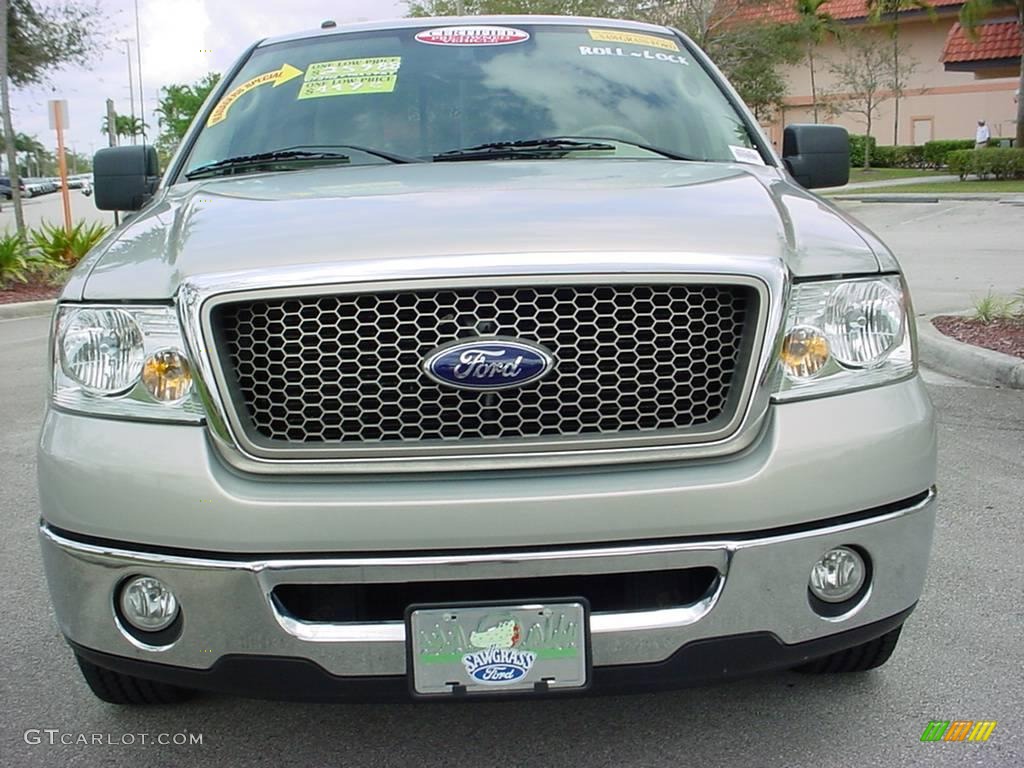 2006 F150 Lariat SuperCrew - Smokestone Metallic / Tan photo #8