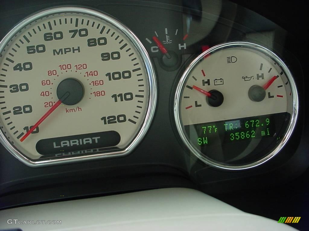 2006 F150 Lariat SuperCrew - Smokestone Metallic / Tan photo #15