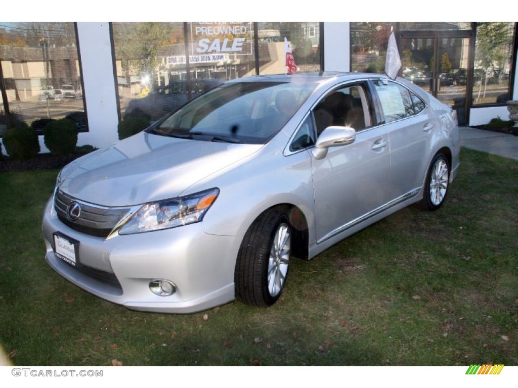 2010 HS 250h Hybrid Premium - Tungsten Silver Pearl / Gray photo #1