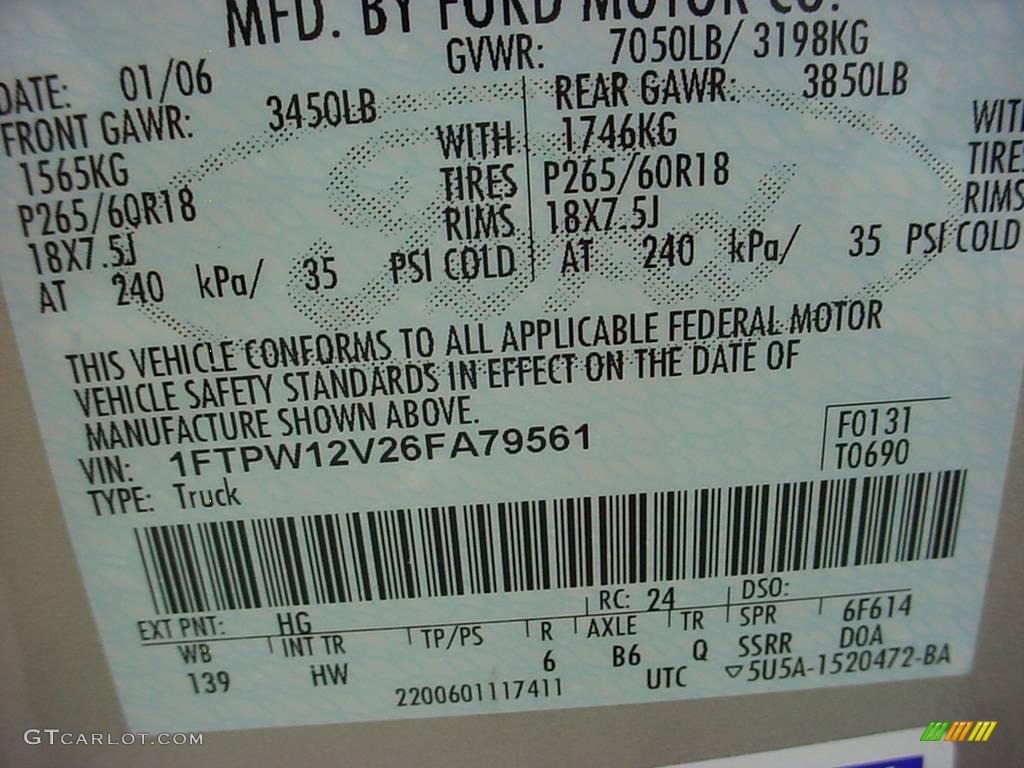 2006 F150 Lariat SuperCrew - Smokestone Metallic / Tan photo #16