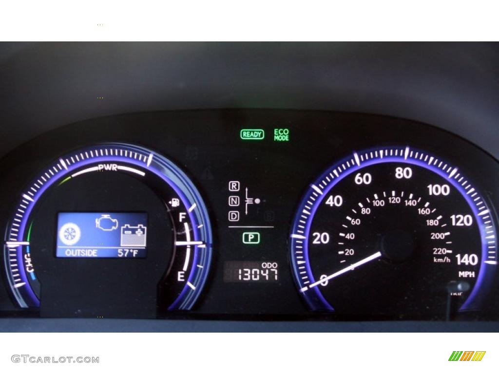 2010 Lexus HS 250h Hybrid Premium Gauges Photo #39915779