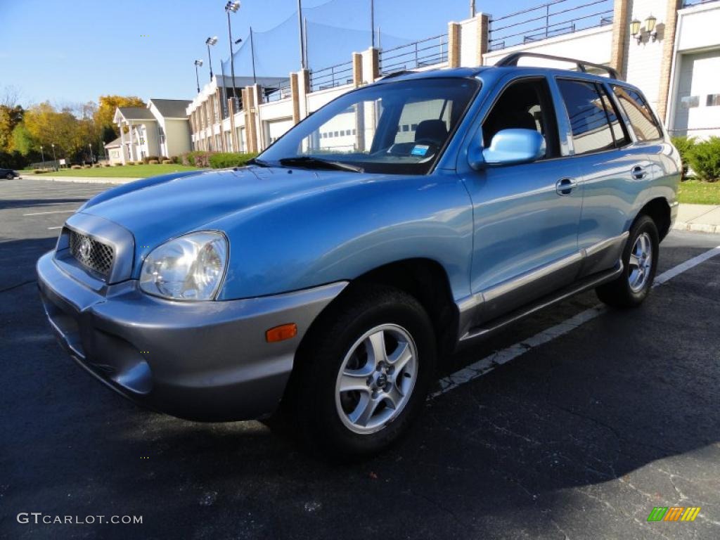 2004 Santa Fe LX 4WD - Arctic Blue / Gray photo #1