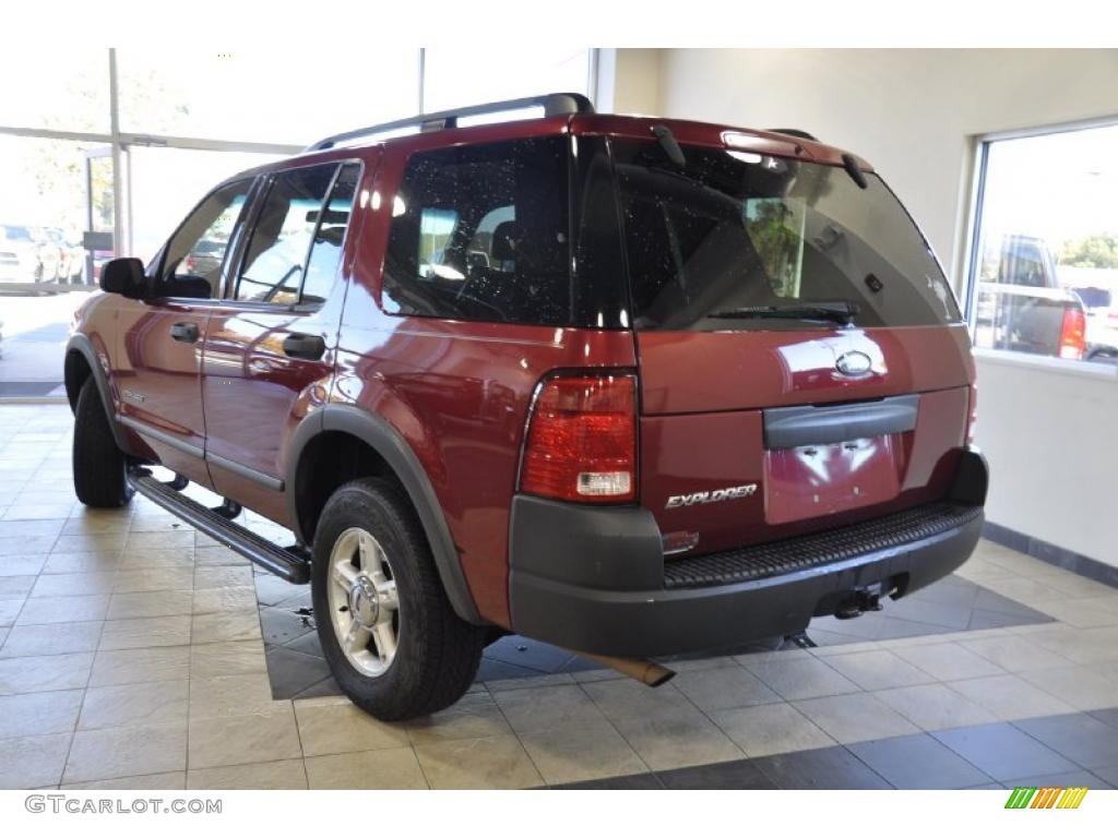 2004 Explorer XLS - Redfire Metallic / Graphite photo #6