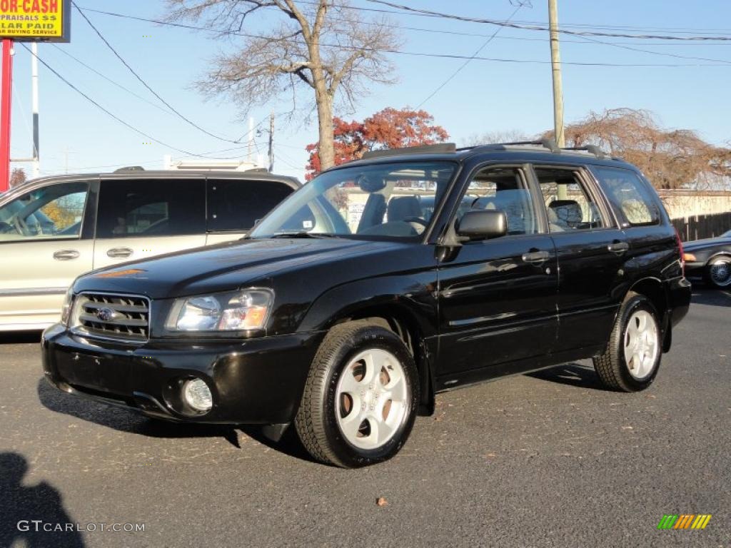 2003 Forester 2.5 XS - Java Black Pearl / Gray photo #1