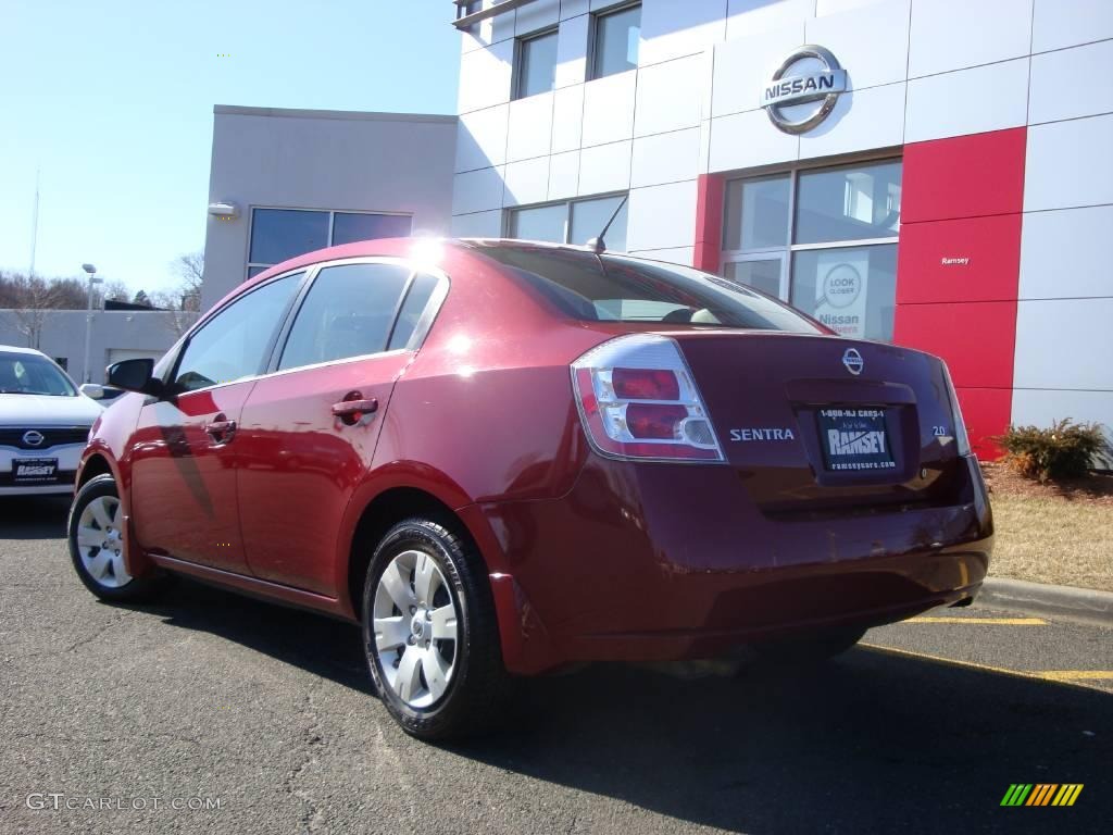 2007 Sentra 2.0 - Sonoma Sunset Red / Charcoal/Steel photo #6