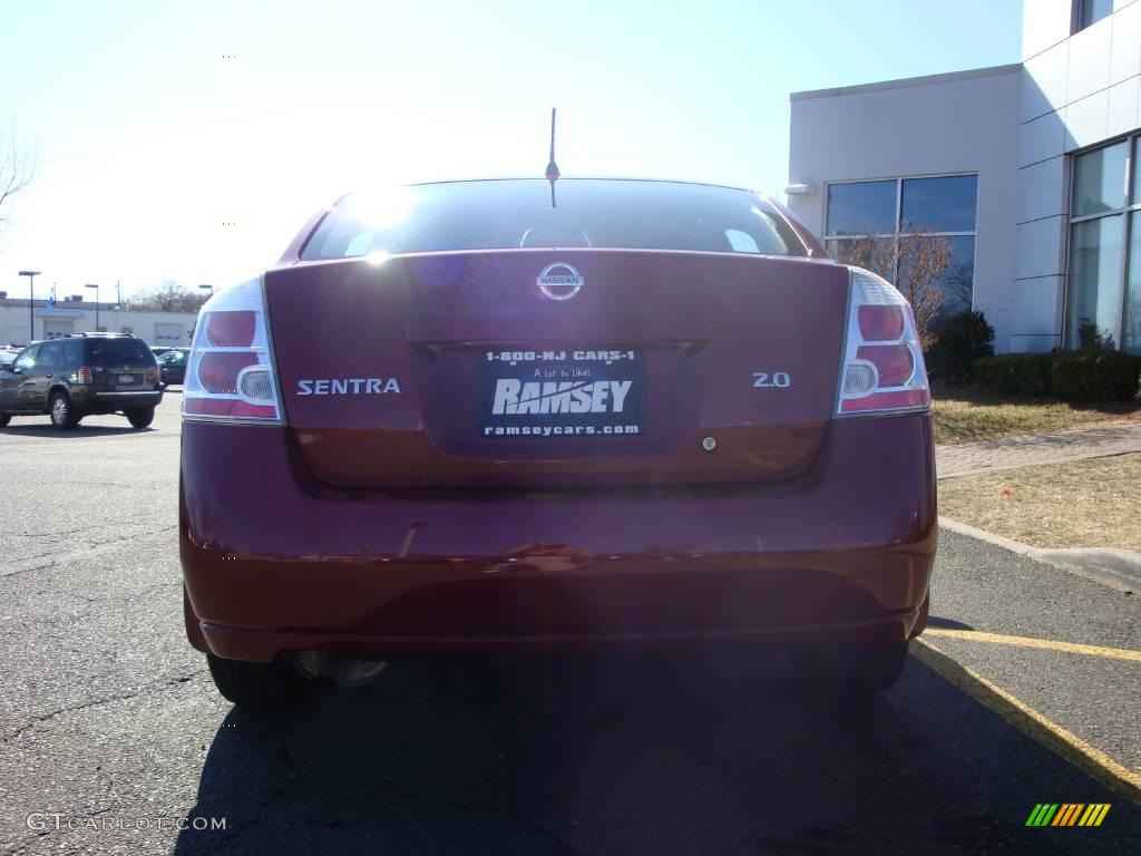 2007 Sentra 2.0 - Sonoma Sunset Red / Charcoal/Steel photo #7