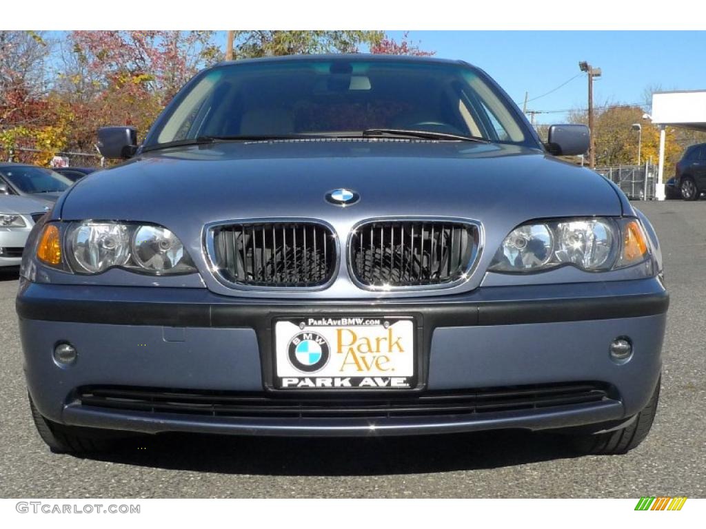 2005 3 Series 325i Sedan - Steel Blue Metallic / Sand photo #14