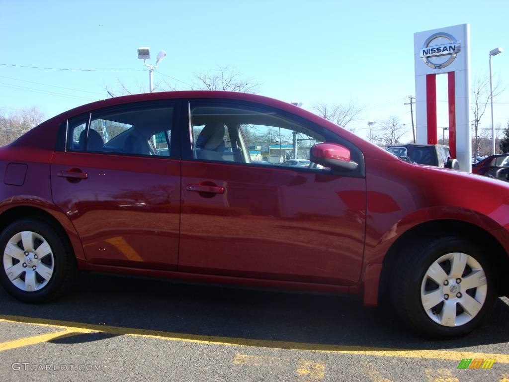 2007 Sentra 2.0 - Sonoma Sunset Red / Charcoal/Steel photo #10