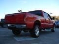2006 Red Clearcoat Ford F350 Super Duty Lariat Crew Cab 4x4  photo #3