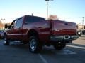 2006 Red Clearcoat Ford F350 Super Duty Lariat Crew Cab 4x4  photo #5