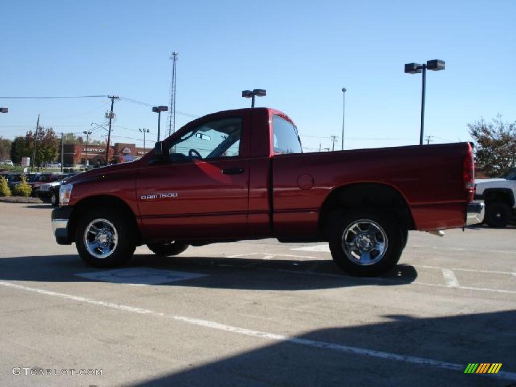 2006 Ram 1500 ST Regular Cab - Inferno Red Crystal Pearl / Medium Slate Gray photo #6