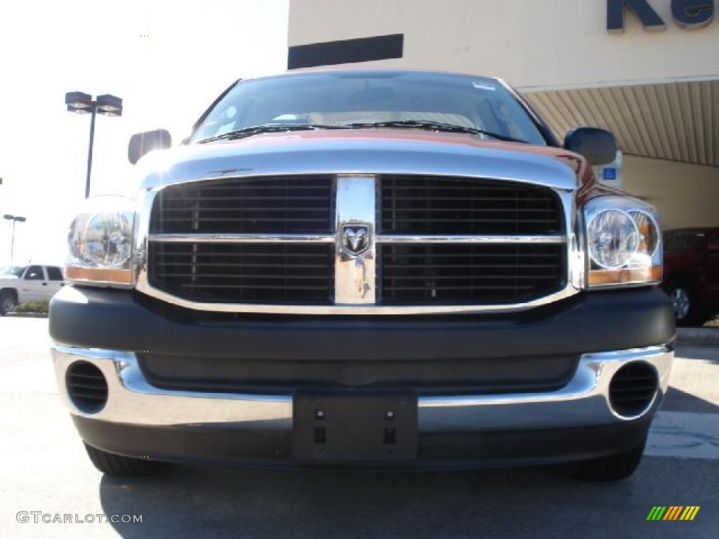 2006 Ram 1500 ST Regular Cab - Inferno Red Crystal Pearl / Medium Slate Gray photo #8