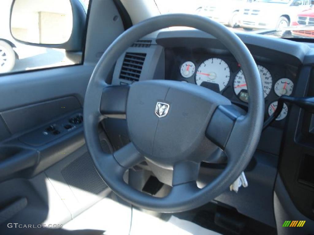 2006 Dodge Ram 1500 ST Regular Cab Medium Slate Gray Steering Wheel Photo #39921615