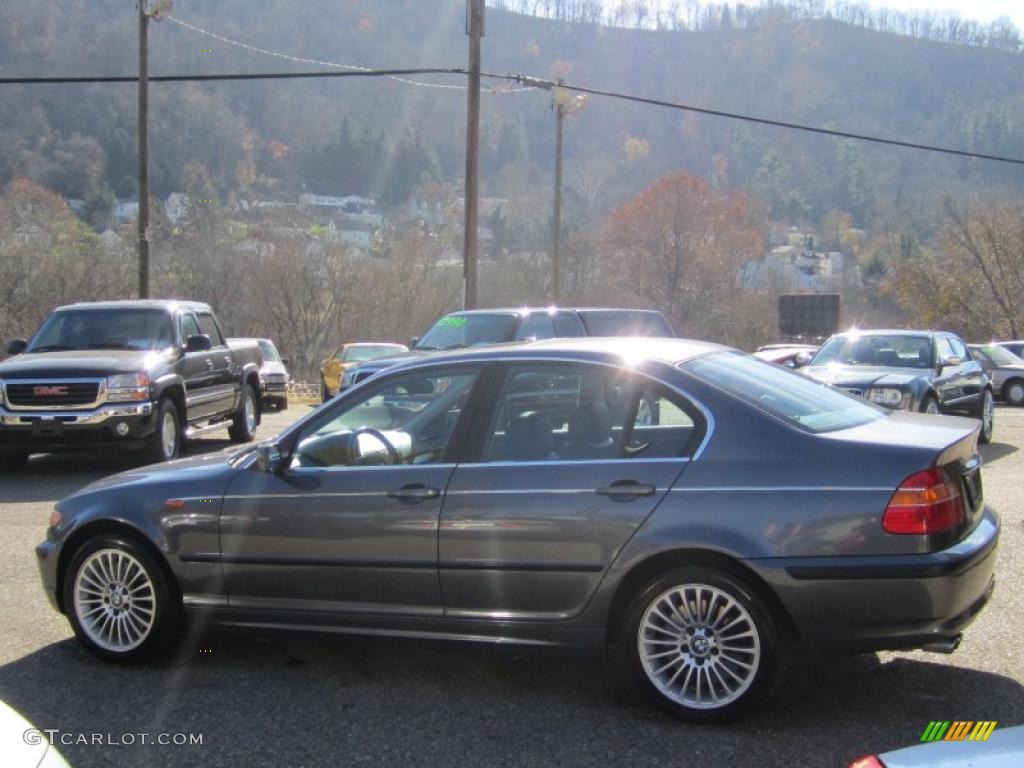 2003 3 Series 330xi Sedan - Steel Blue Metallic / Black photo #9