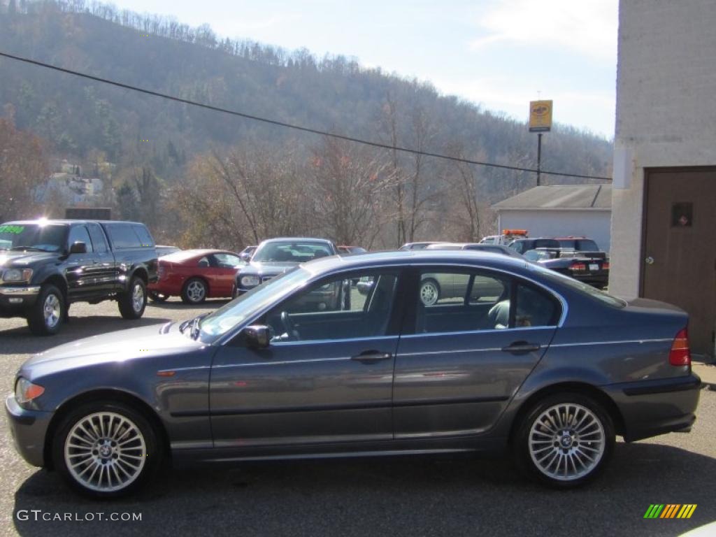 2003 3 Series 330xi Sedan - Steel Blue Metallic / Black photo #10