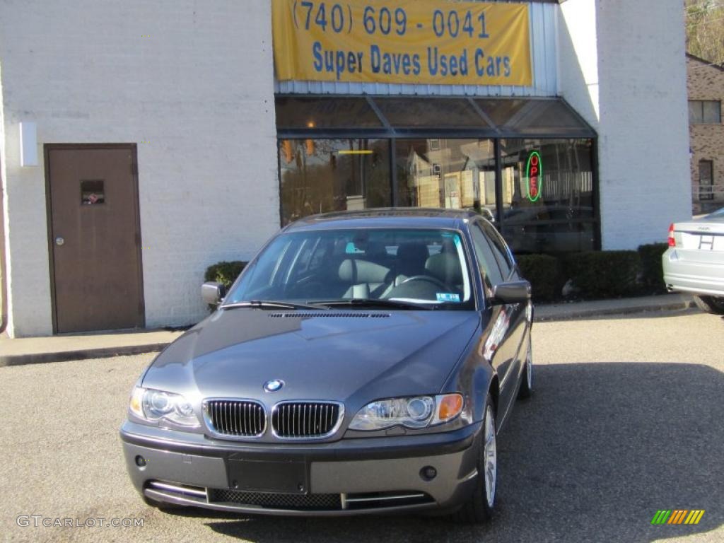 2003 3 Series 330xi Sedan - Steel Blue Metallic / Black photo #13