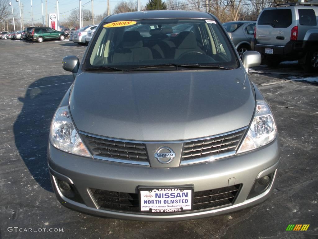 2008 Versa 1.8 S Sedan - Magnetic Gray / Charcoal photo #2