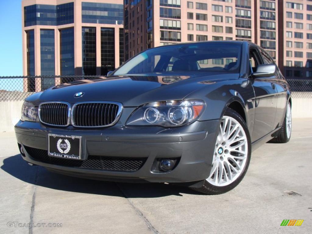 2008 7 Series 750i Sedan - Titanium Grey Metallic / Black photo #1