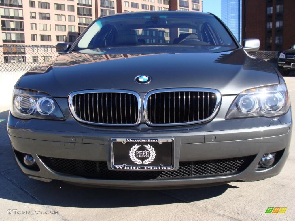 2008 7 Series 750i Sedan - Titanium Grey Metallic / Black photo #3
