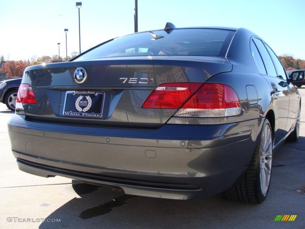 2008 7 Series 750i Sedan - Titanium Grey Metallic / Black photo #5