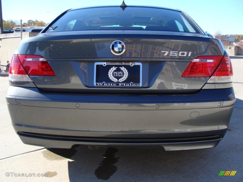 2008 7 Series 750i Sedan - Titanium Grey Metallic / Black photo #6