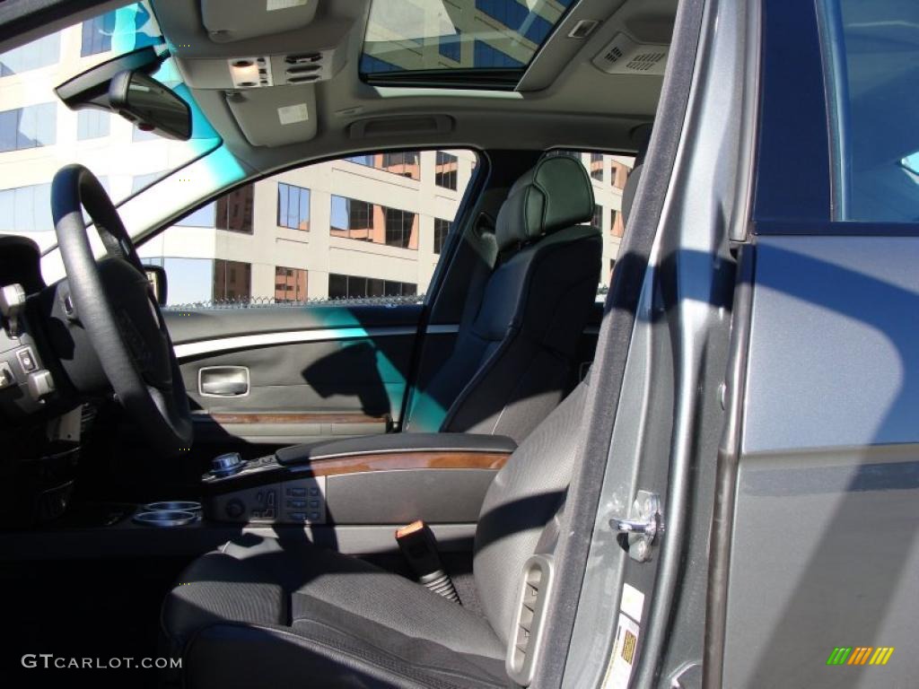 2008 7 Series 750i Sedan - Titanium Grey Metallic / Black photo #11