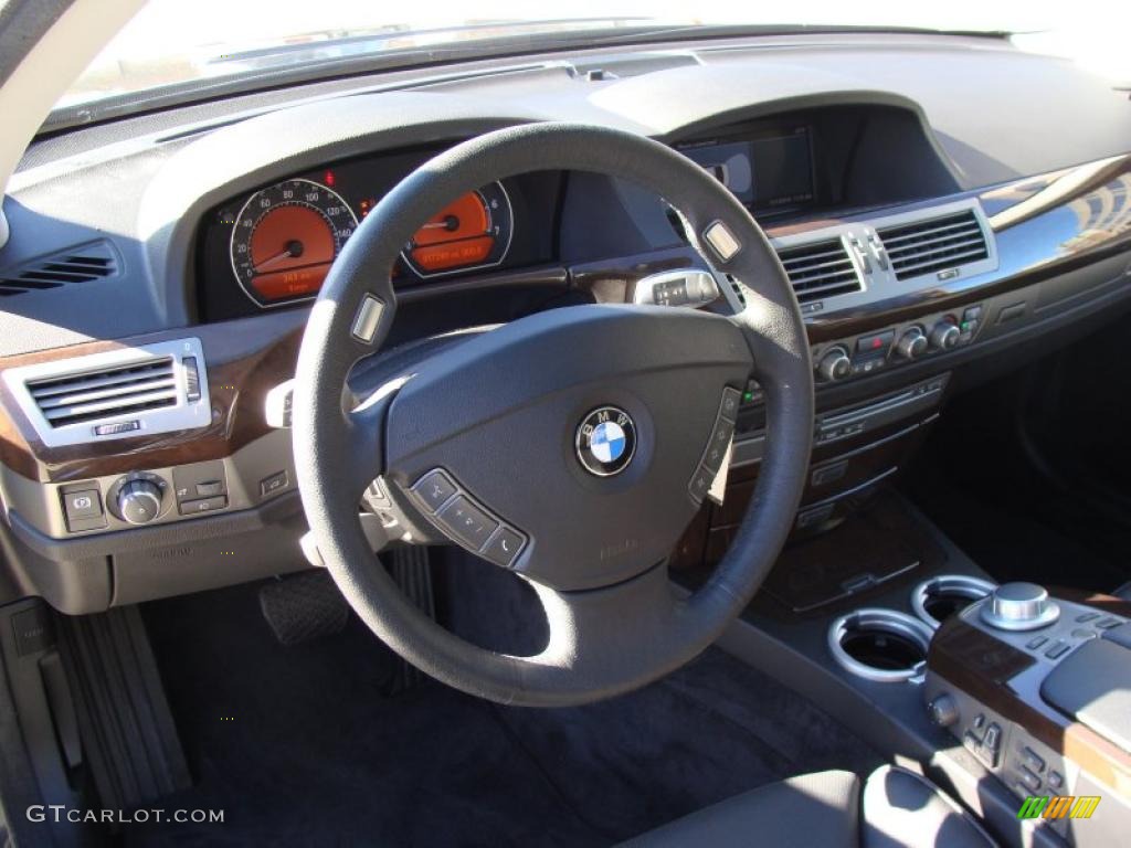 2008 7 Series 750i Sedan - Titanium Grey Metallic / Black photo #14