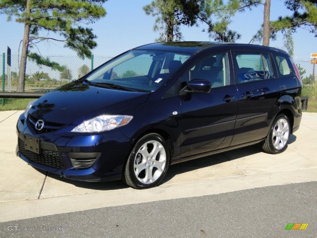Stormy Blue Mica 2009 Mazda MAZDA5 Sport Exterior Photo #39925972