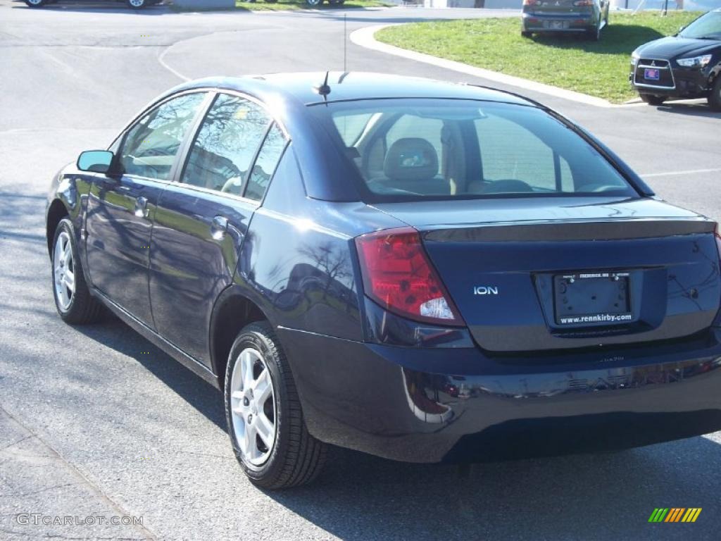 2007 ION 2 Sedan - Deep Blue / Gray photo #4