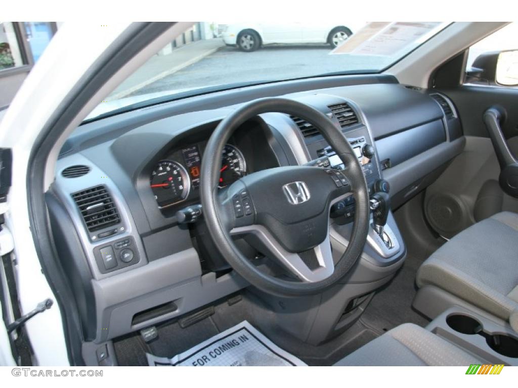 2008 CR-V EX 4WD - Taffeta White / Gray photo #11