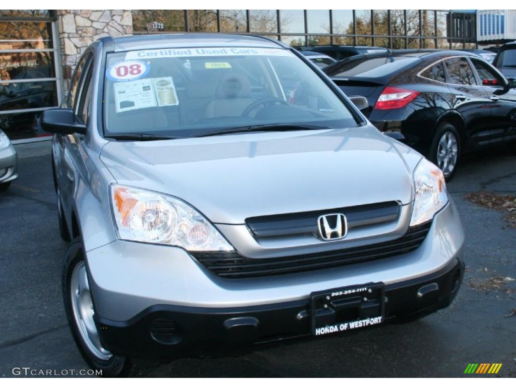 2008 CR-V LX 4WD - Glacier Blue Metallic / Black photo #2