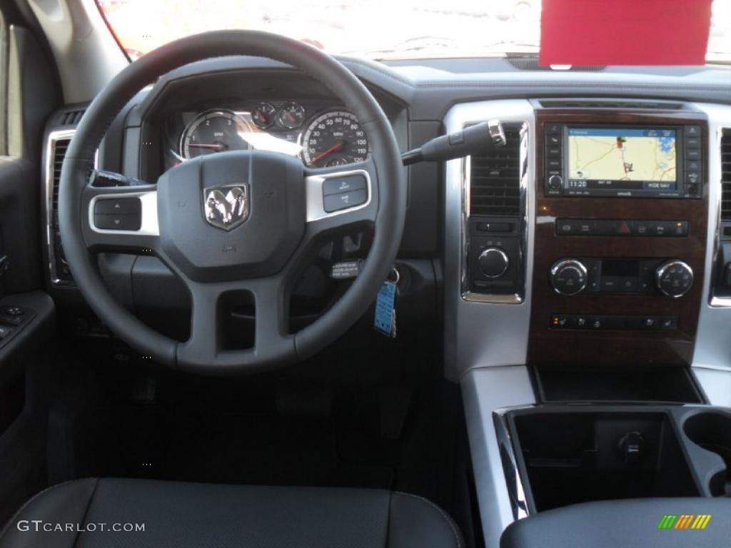 2011 Dodge Ram 2500 HD Laramie Mega Cab 4x4 Dark Slate Dashboard Photo #39928708