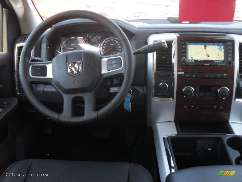 2011 Ram 2500 HD Laramie Mega Cab 4x4 - Brilliant Black Crystal Pearl / Dark Slate photo #16