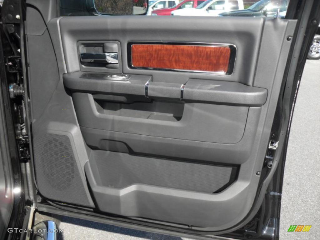 2011 Dodge Ram 2500 HD Laramie Mega Cab 4x4 Dark Slate Door Panel Photo #39928796