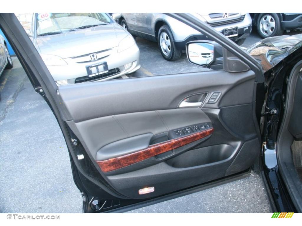 2010 Honda Accord Crosstour EX-L 4WD Black Door Panel Photo #39929108